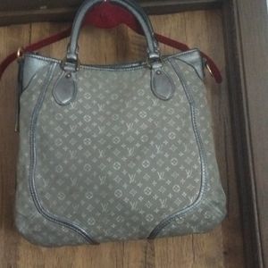 Louis Vuitton Besace Angel'e Platine Idylle Mini Lin Grey hobo.